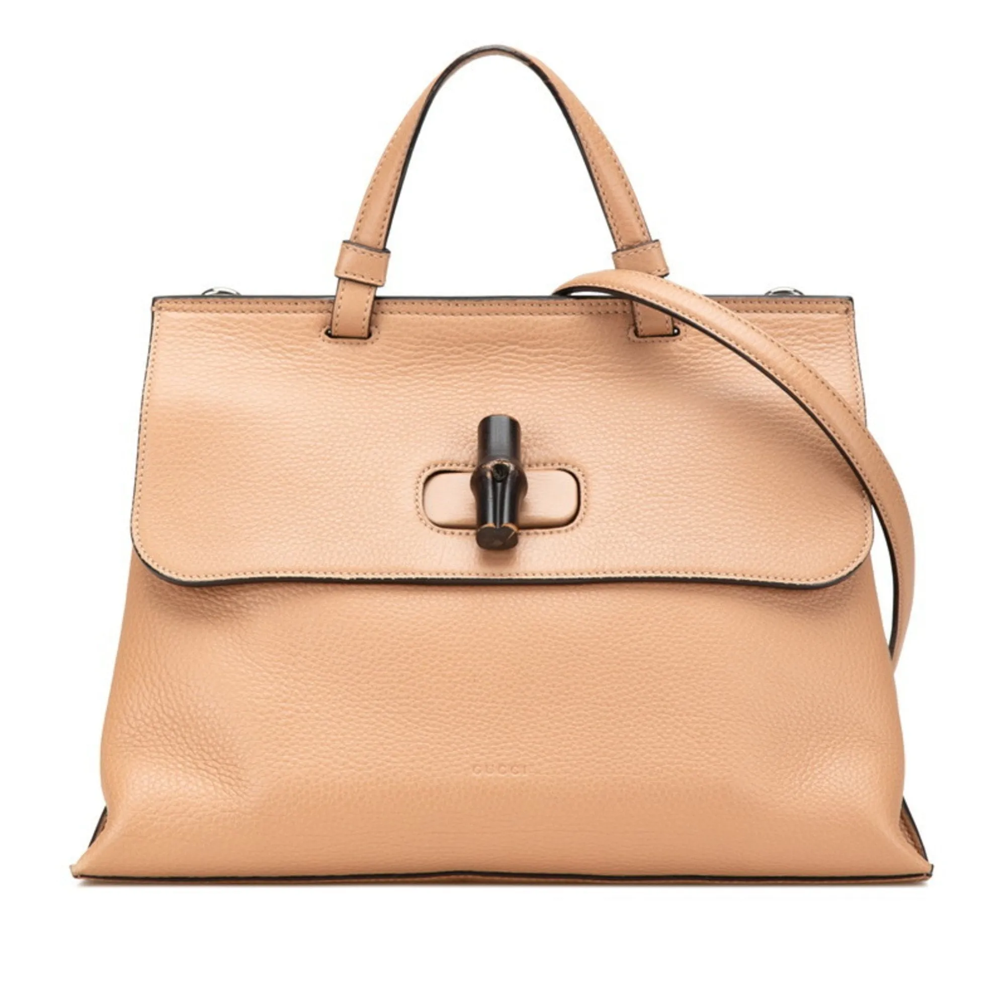 Gucci Leather Handbag Shoulder Bag (Pre-Owned)