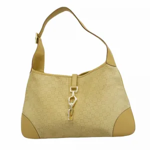 Gucci Suede Leather Shoulder Bag (Pre-Owned)