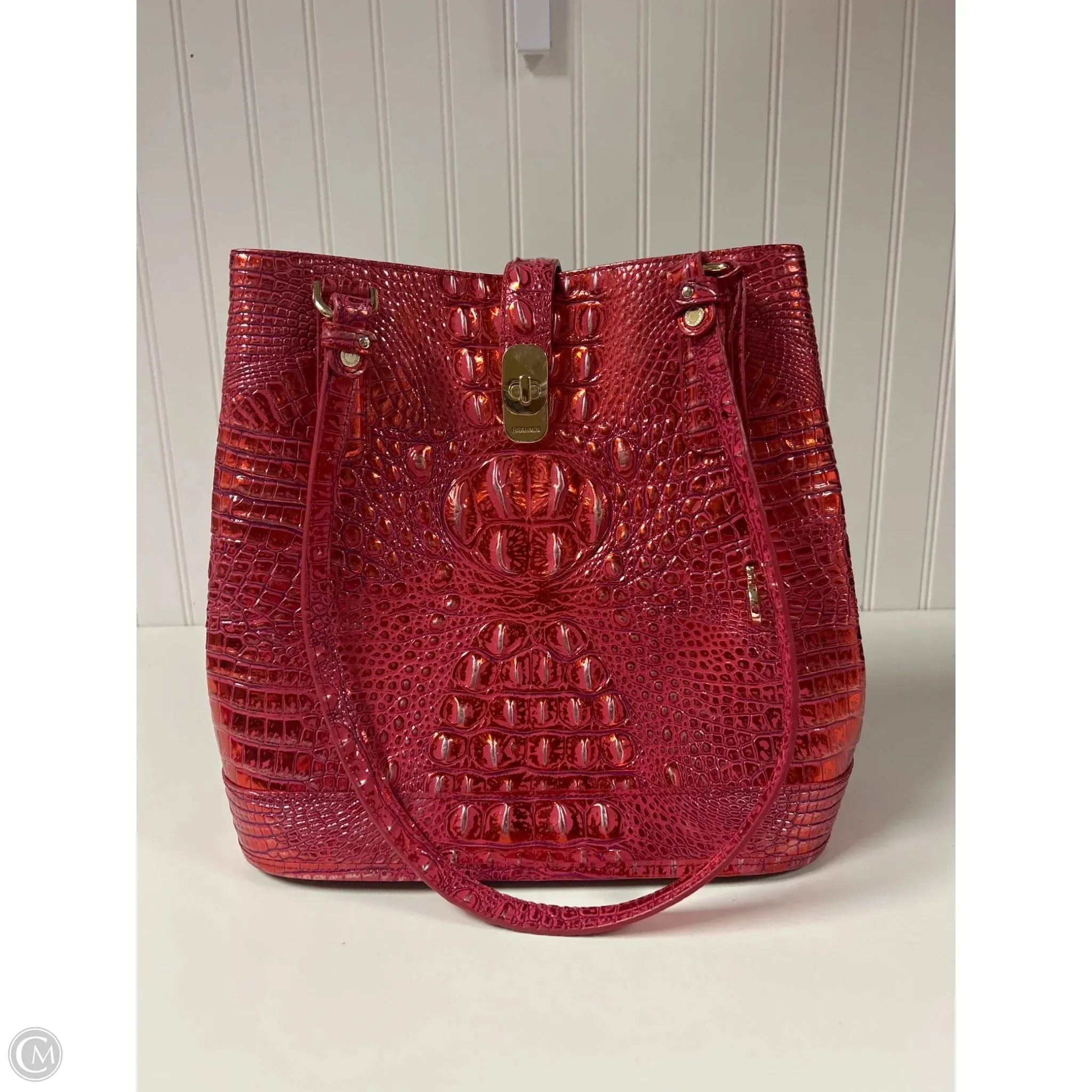 Handbag Designer By Brahmin, Size: Medium