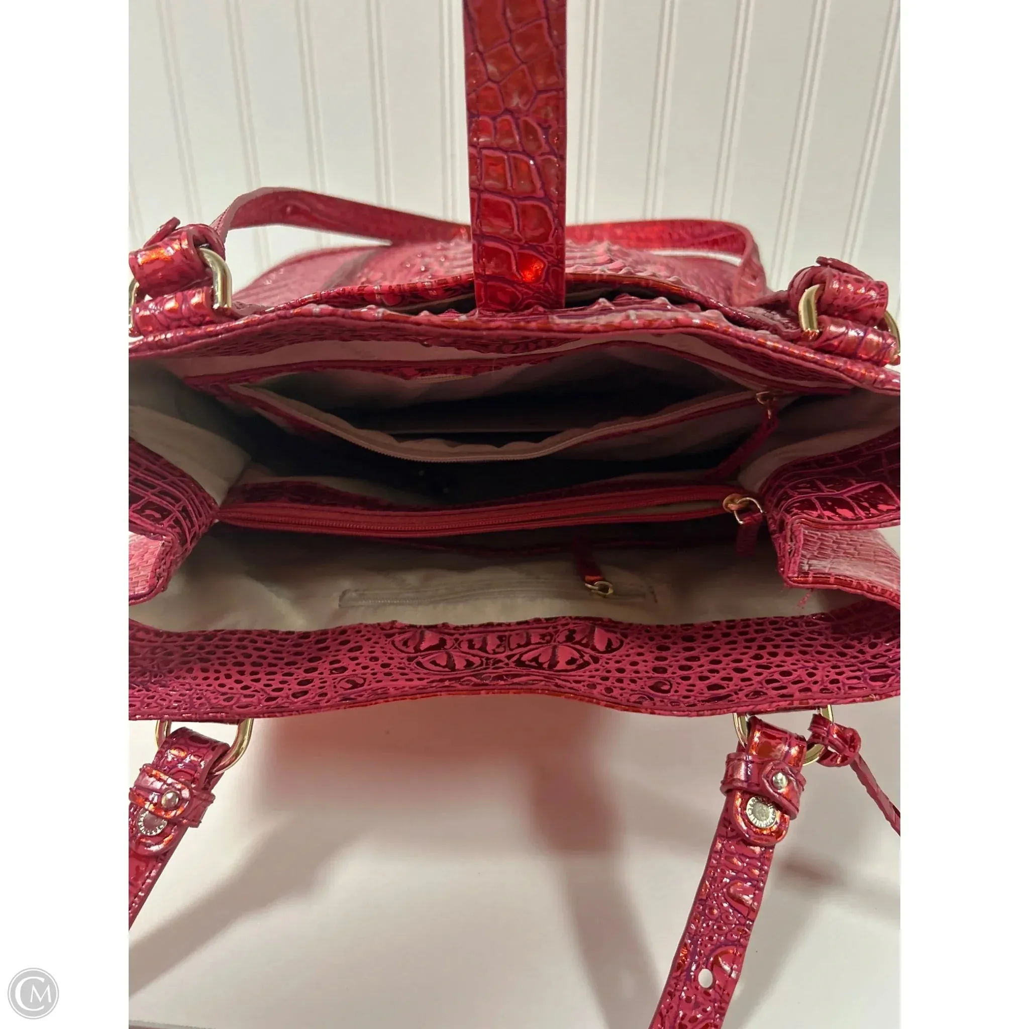 Handbag Designer By Brahmin, Size: Medium