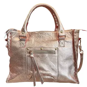 Jagger Satchel Bag In Rose Gold