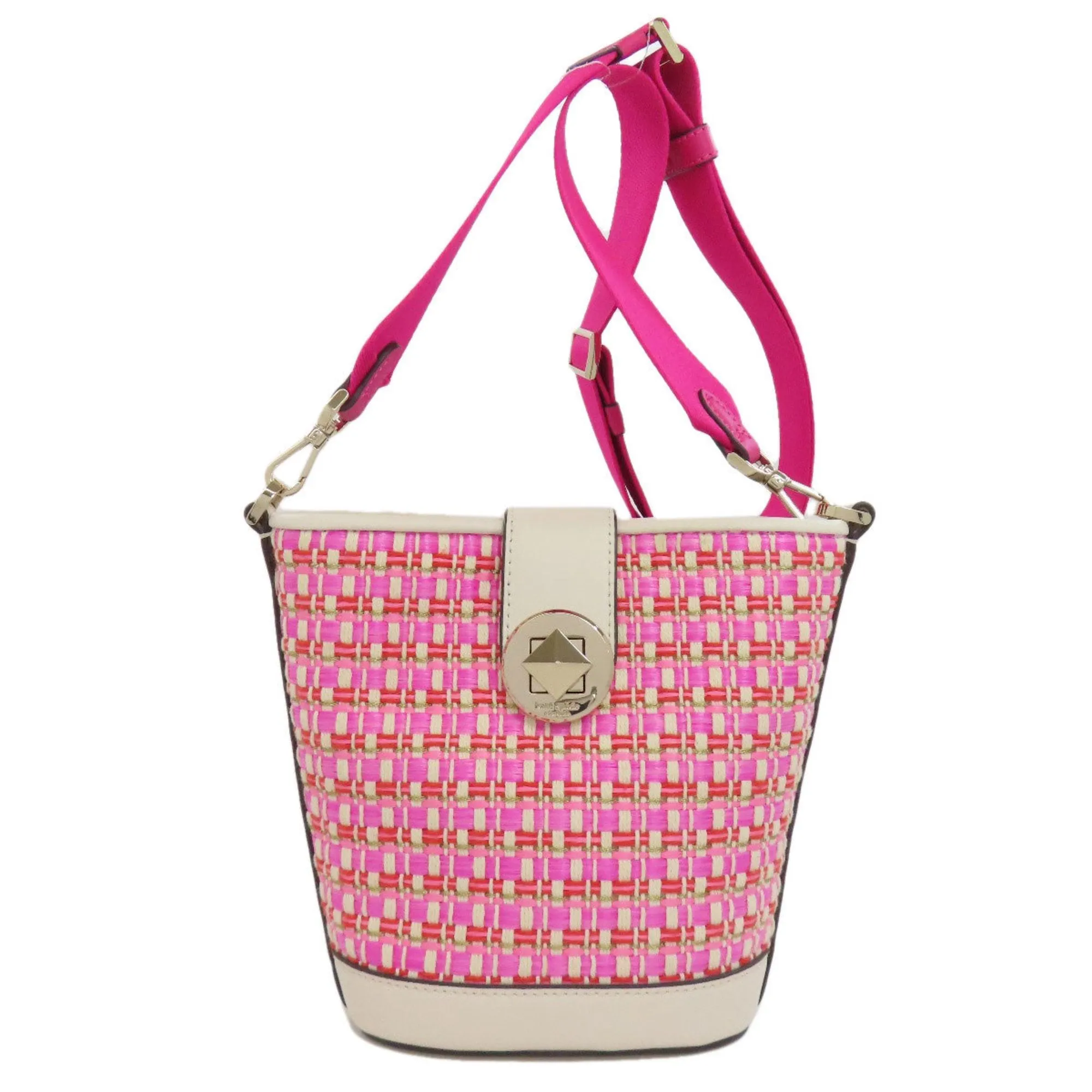 Kate Spade Cotton Leather Shoulder Bag (Pre-Owned)