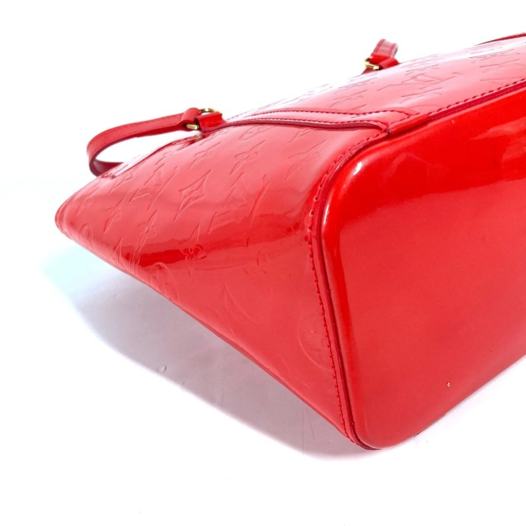 Louis Vuitton Color Rouge Grenadine Monogram Vernis Shoulder Bag Tote Bag (Pre-Owned)