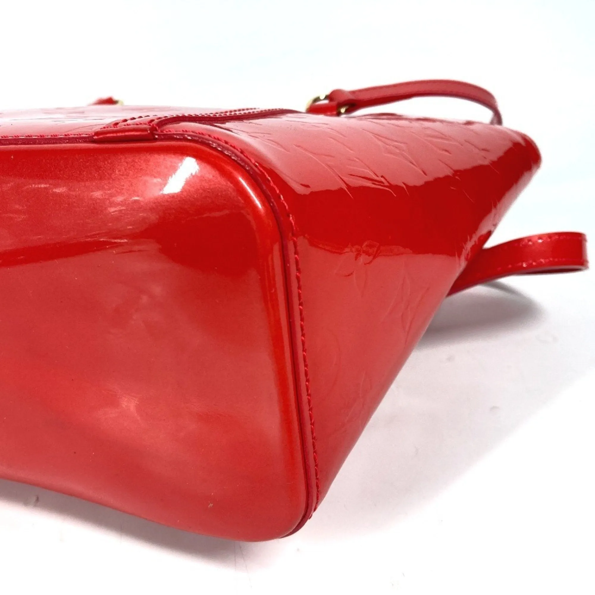 Louis Vuitton Color Rouge Grenadine Monogram Vernis Shoulder Bag Tote Bag (Pre-Owned)