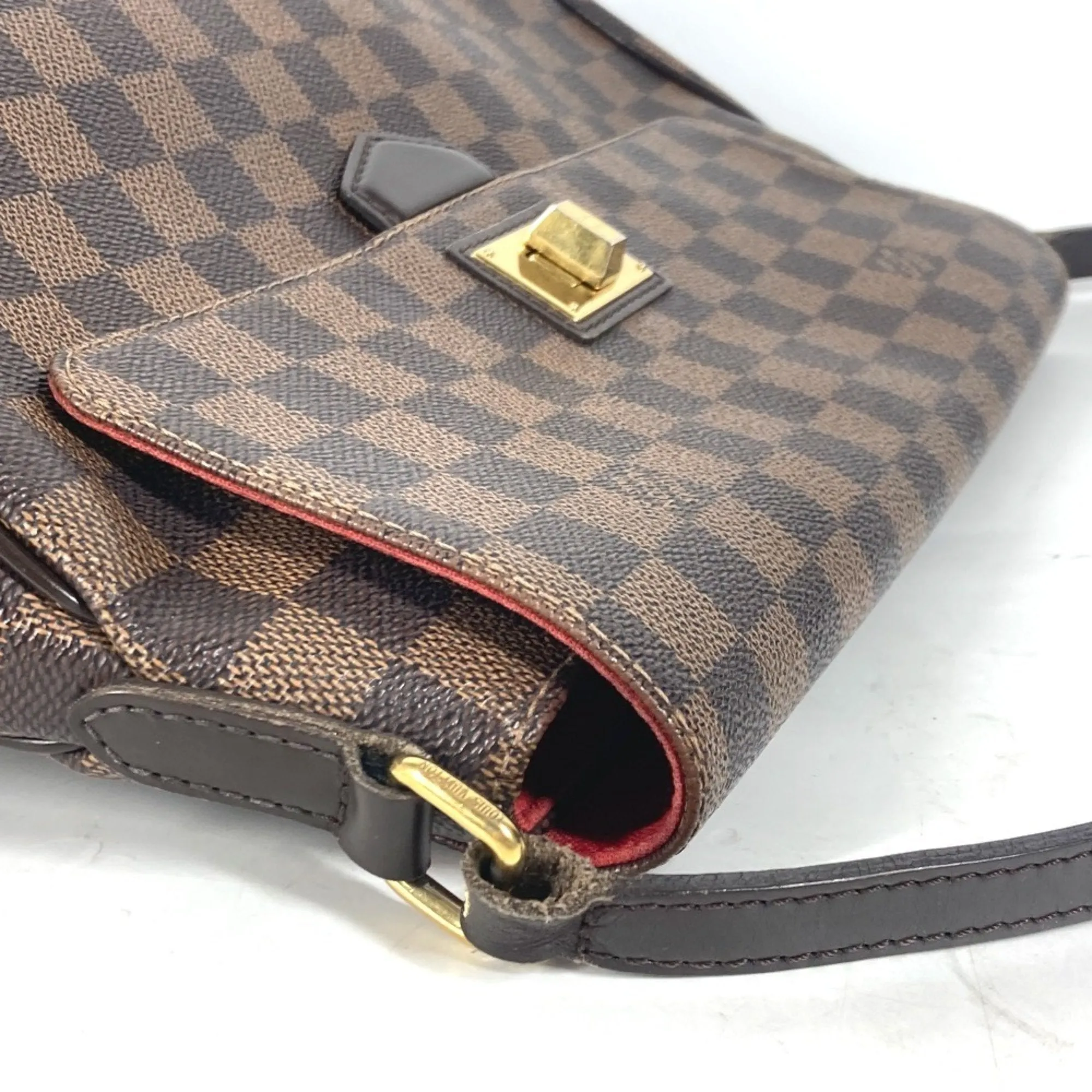 Louis Vuitton Damier Canvas Ebene Damier Canvas Shoulder Bag (Pre-Owned)