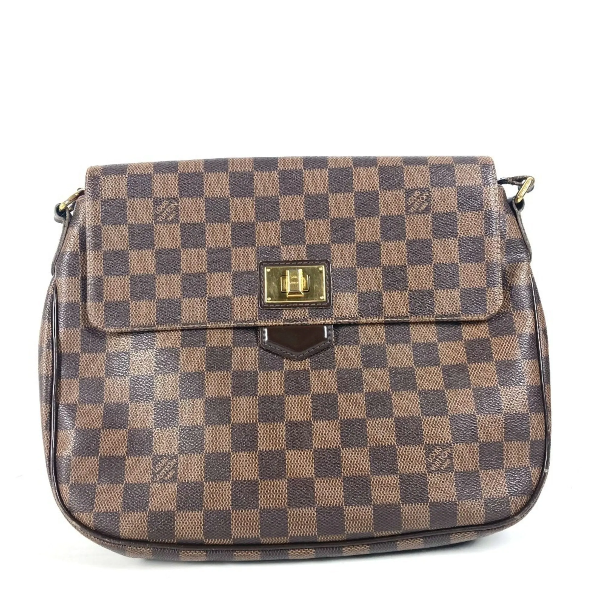 Louis Vuitton Damier Canvas Ebene Damier Canvas Shoulder Bag (Pre-Owned)