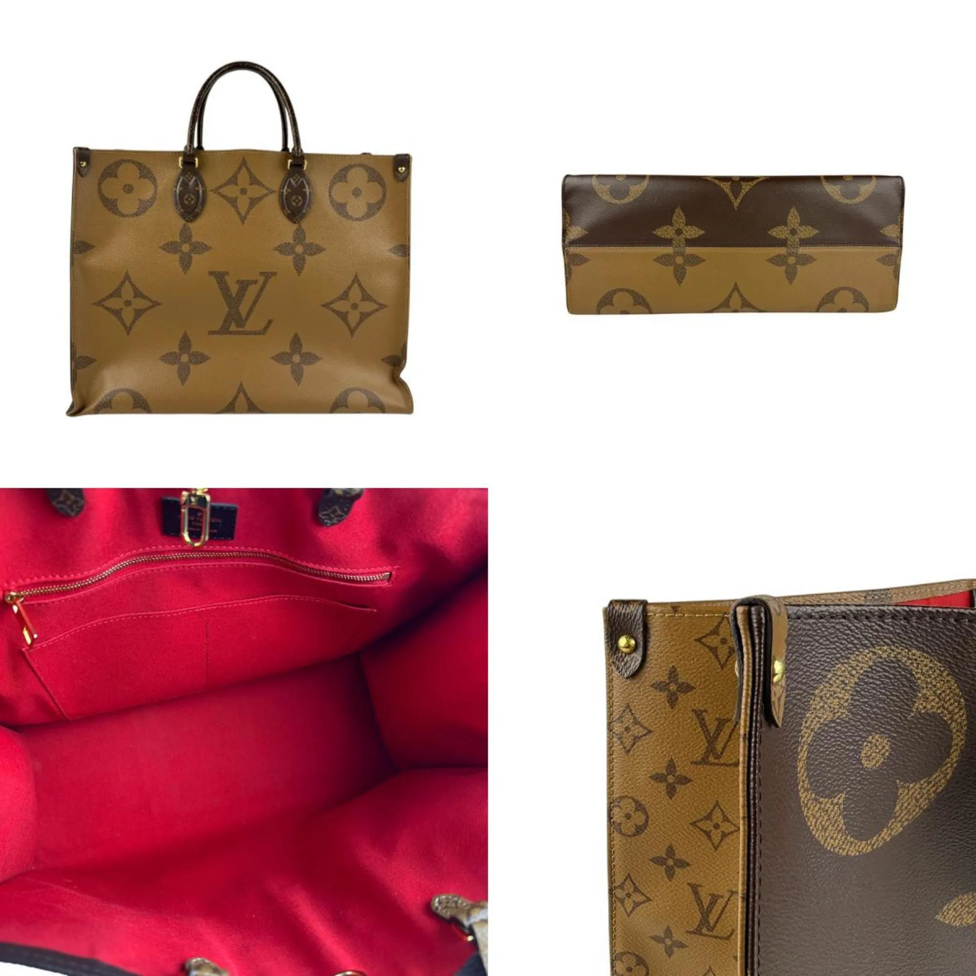 Louis Vuitton Monogram Reverse Monogram Reverse Handbag Shoulder Bag (Pre-Owned)