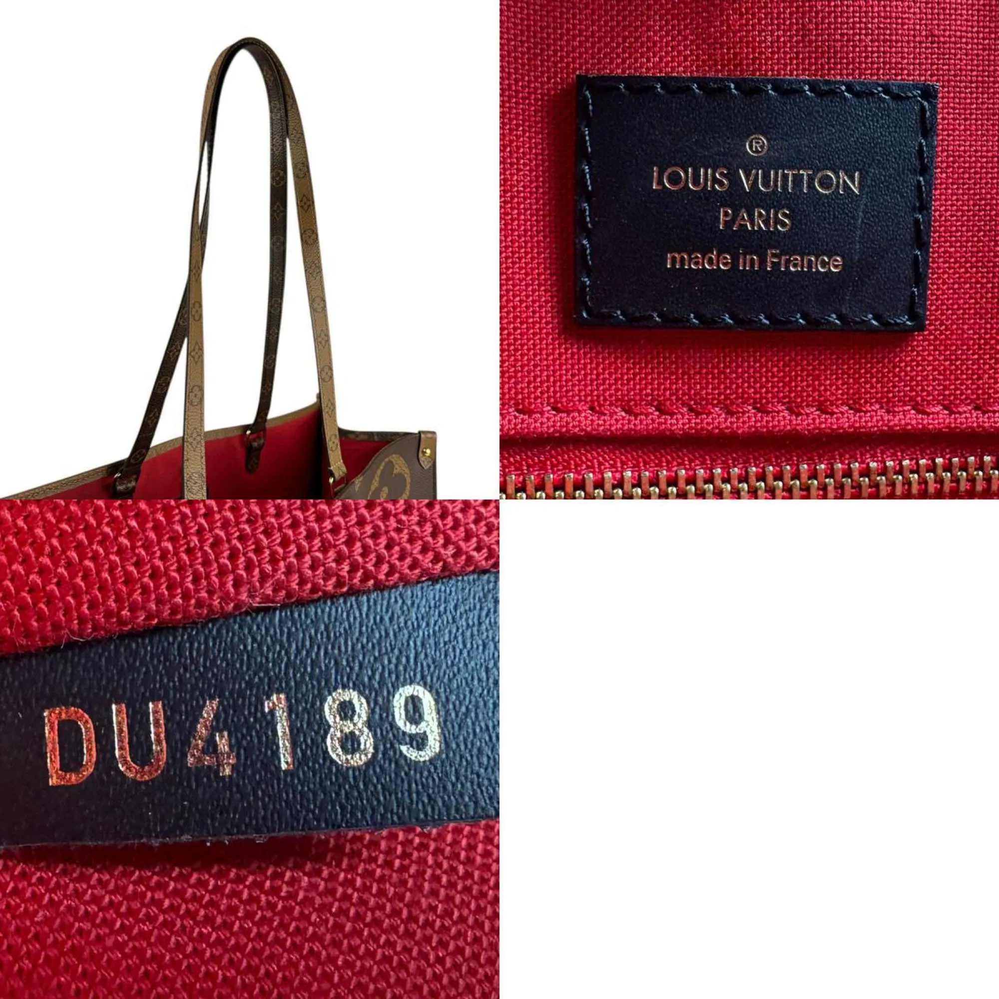 Louis Vuitton Monogram Reverse Monogram Reverse Handbag Shoulder Bag (Pre-Owned)