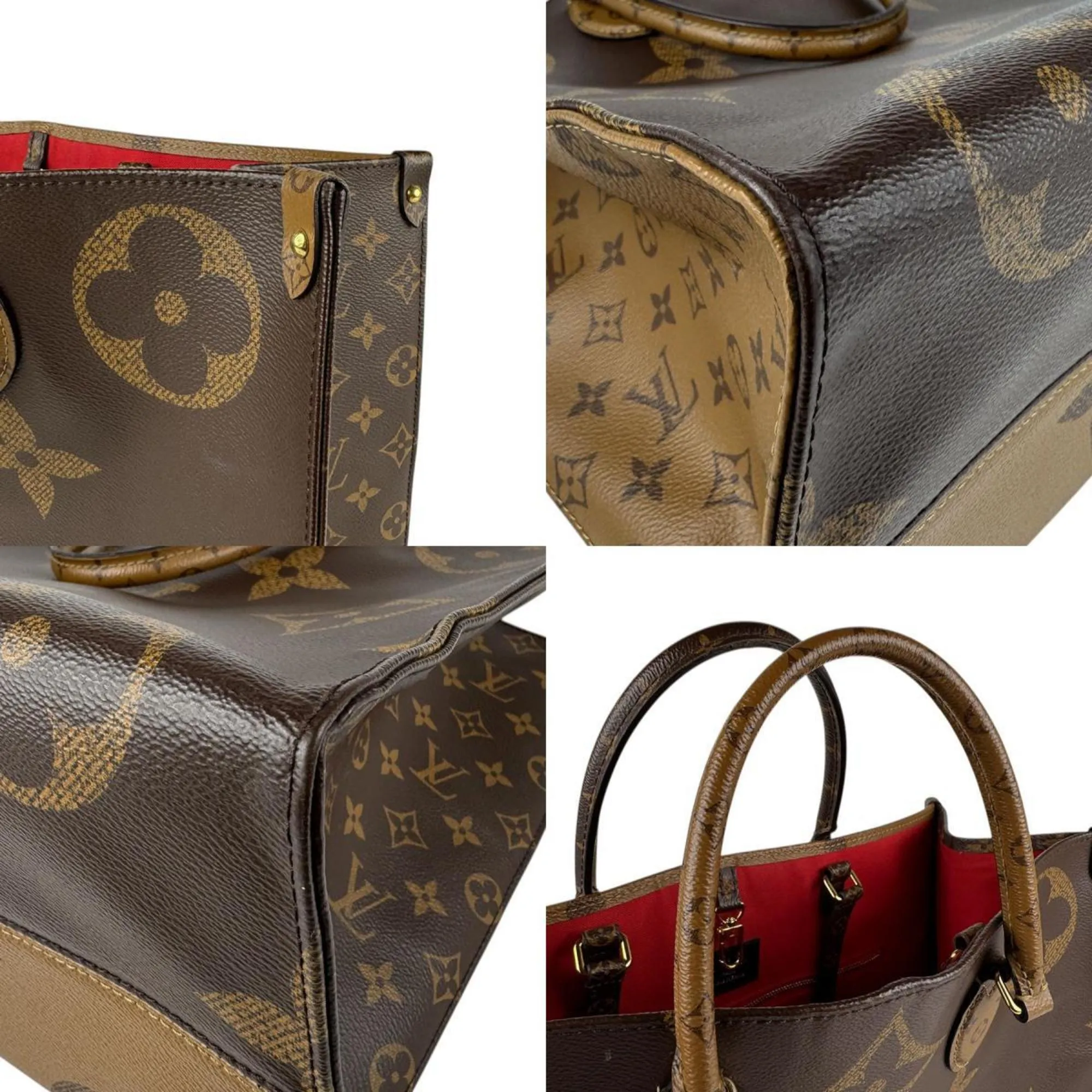 Louis Vuitton Monogram Reverse Monogram Reverse Handbag Shoulder Bag (Pre-Owned)