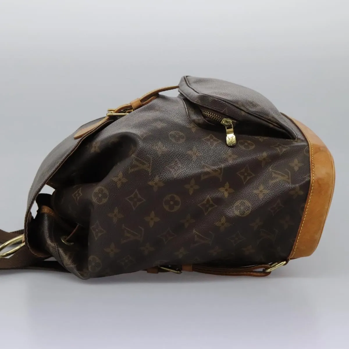 Louis Vuitton Montsouris Gm Canvas Backpack Bag (Pre-Owned)