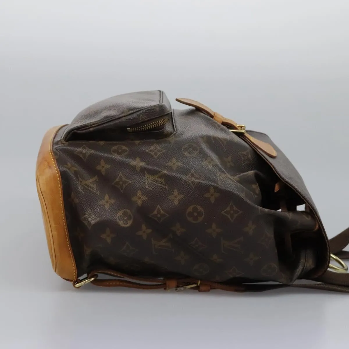 Louis Vuitton Montsouris Gm Canvas Backpack Bag (Pre-Owned)