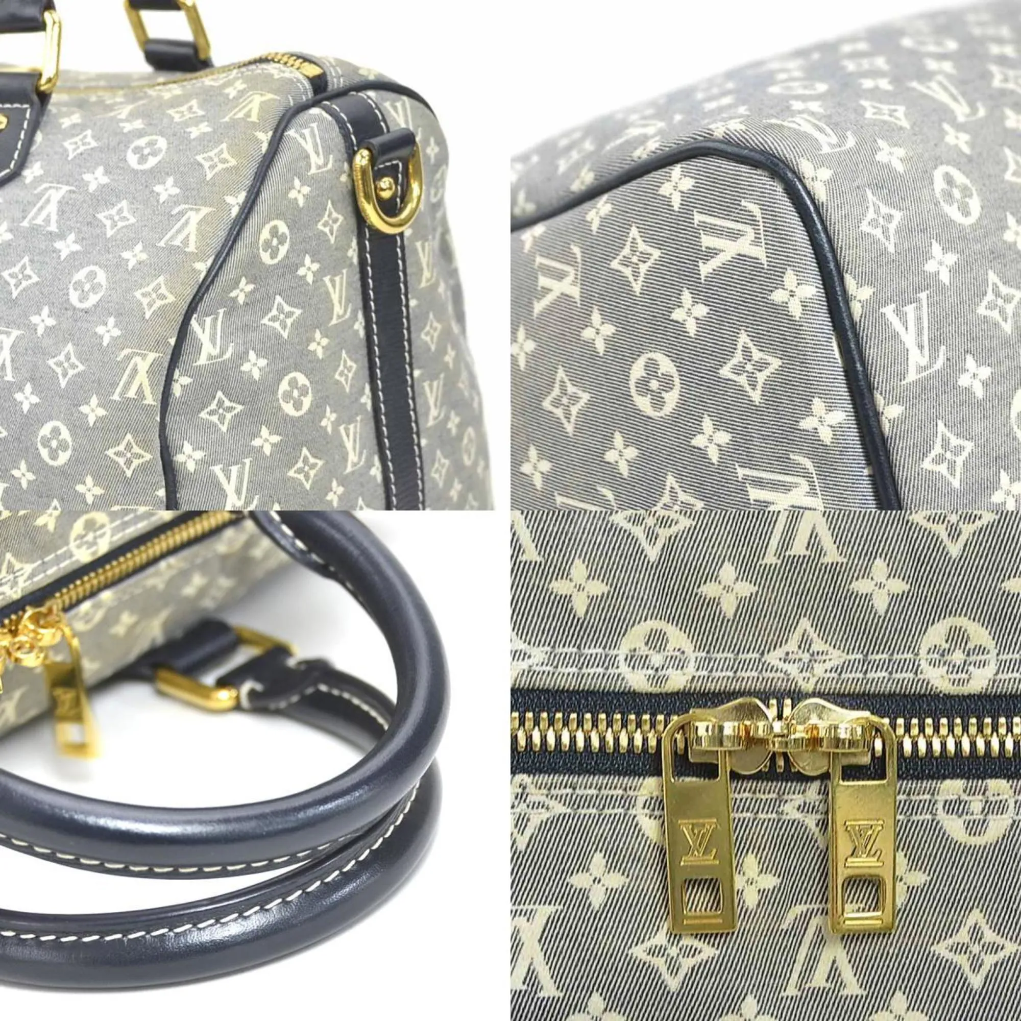 Louis Vuitton Navy Off- Monogram Idylle Handbag Shoulder Bag (Pre-Owned)