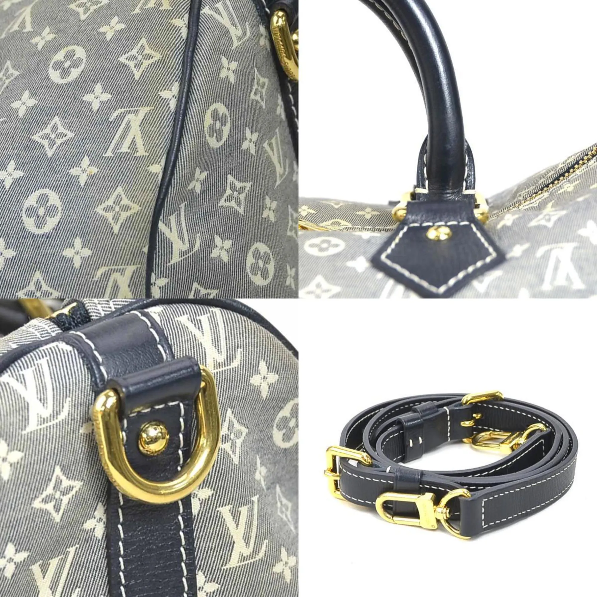 Louis Vuitton Navy Off- Monogram Idylle Handbag Shoulder Bag (Pre-Owned)