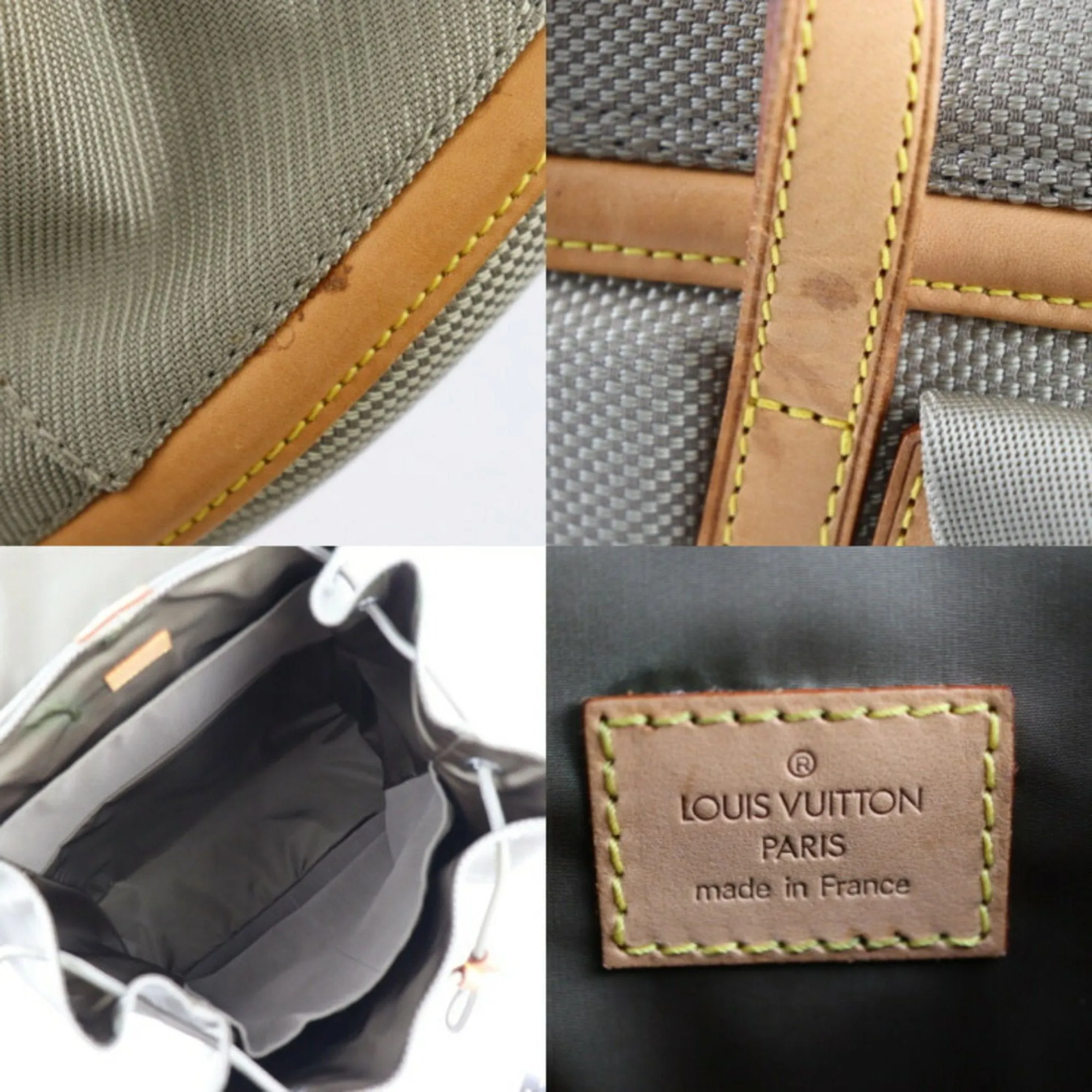 Louis Vuitton Pionie Leather Backpack Bag (Pre-Owned)