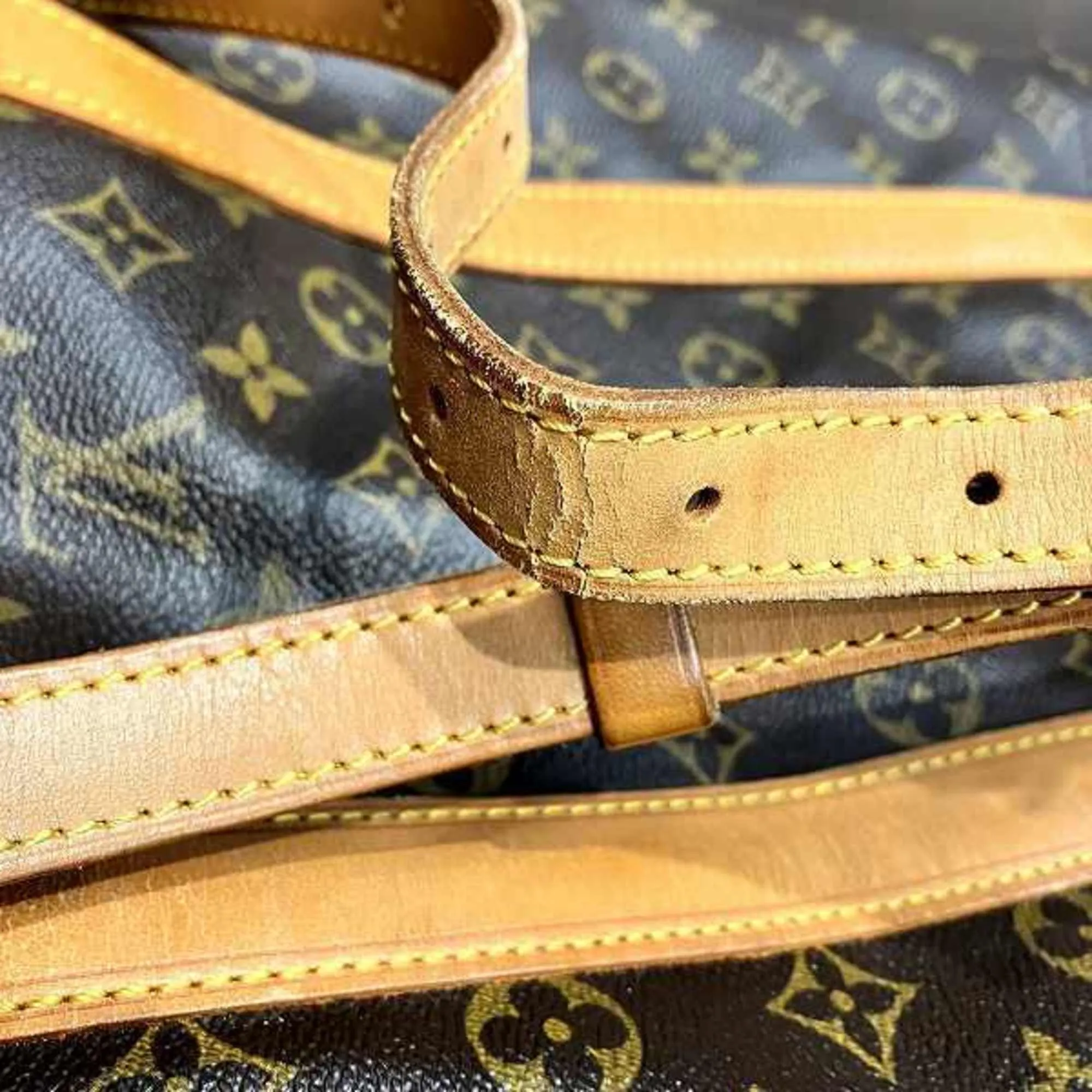 Louis Vuitton Randonne Canvas Backpack Bag (Pre-Owned)