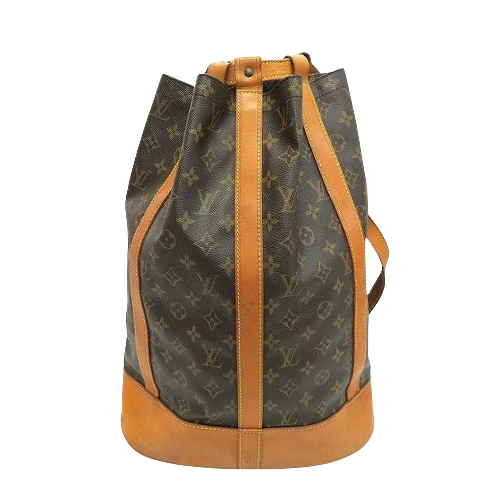 Louis Vuitton Randonne Canvas Backpack Bag (Pre-Owned)