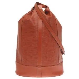 Louis Vuitton Randonne Leather Backpack Bag (Pre-Owned)