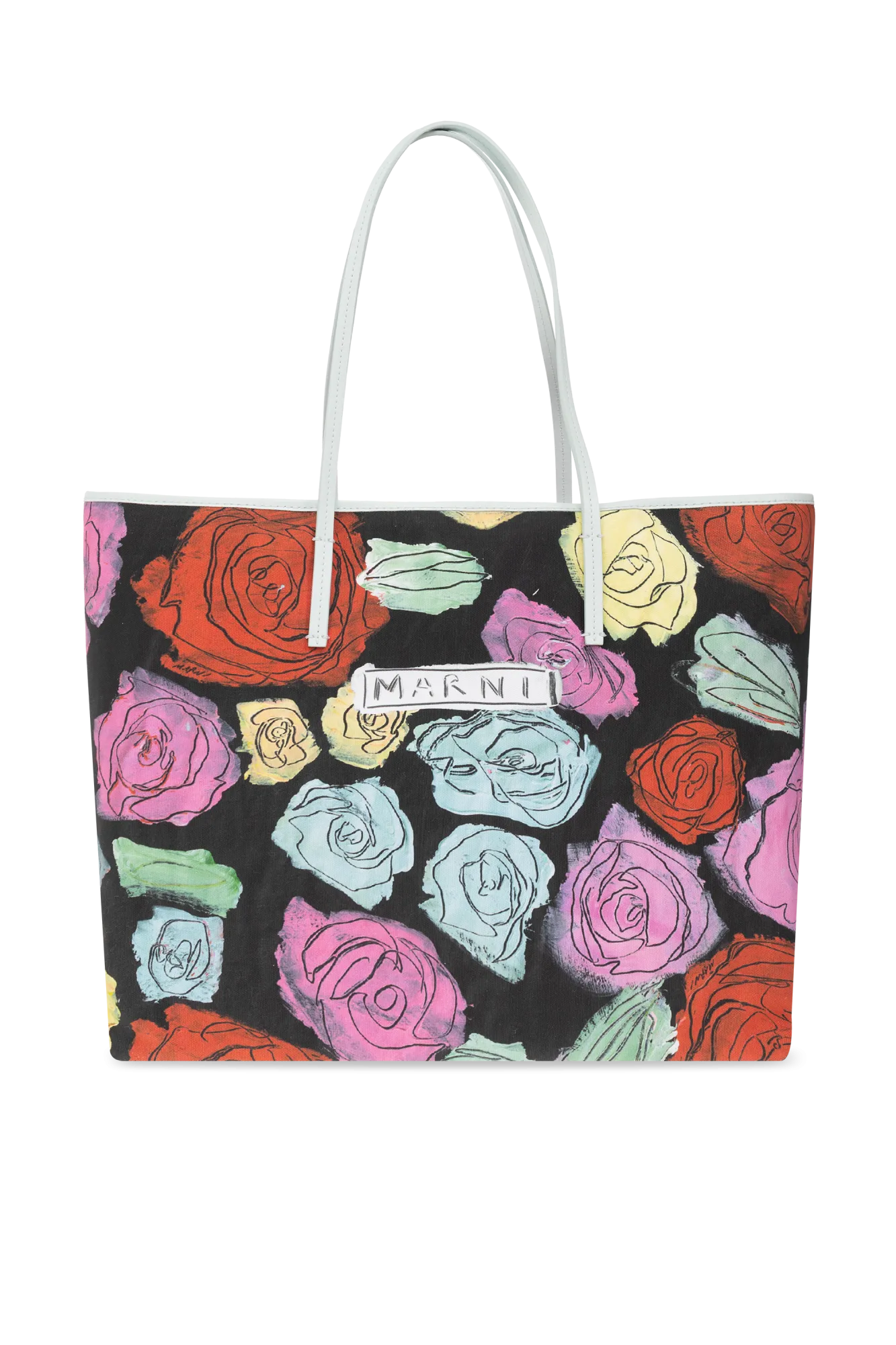 Marni Shopper Bag With Floral Motif