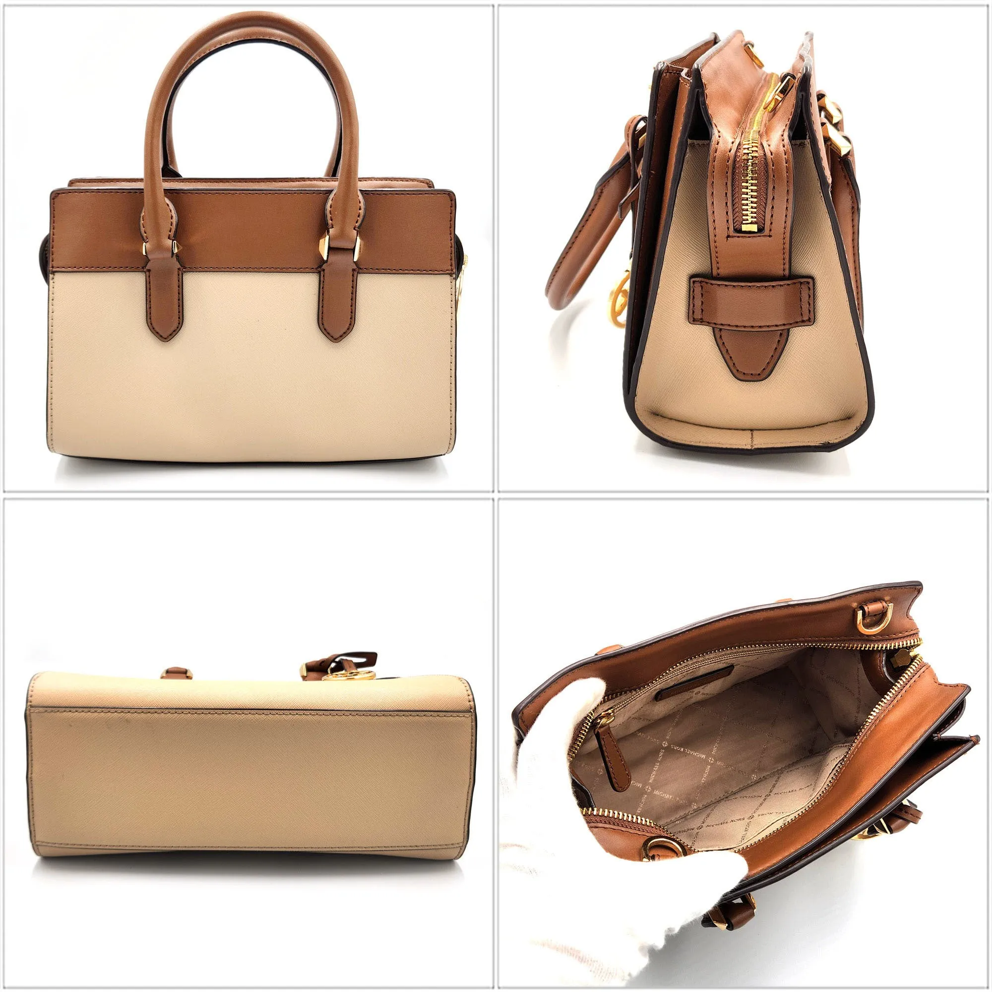 Michael Kors   Leather Metal Handbag Shoulder Bag (Pre-Owned)