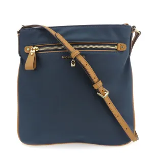Michael Kors  Navy Nylon Leather Shoulder Bag (Pre-Owned)
