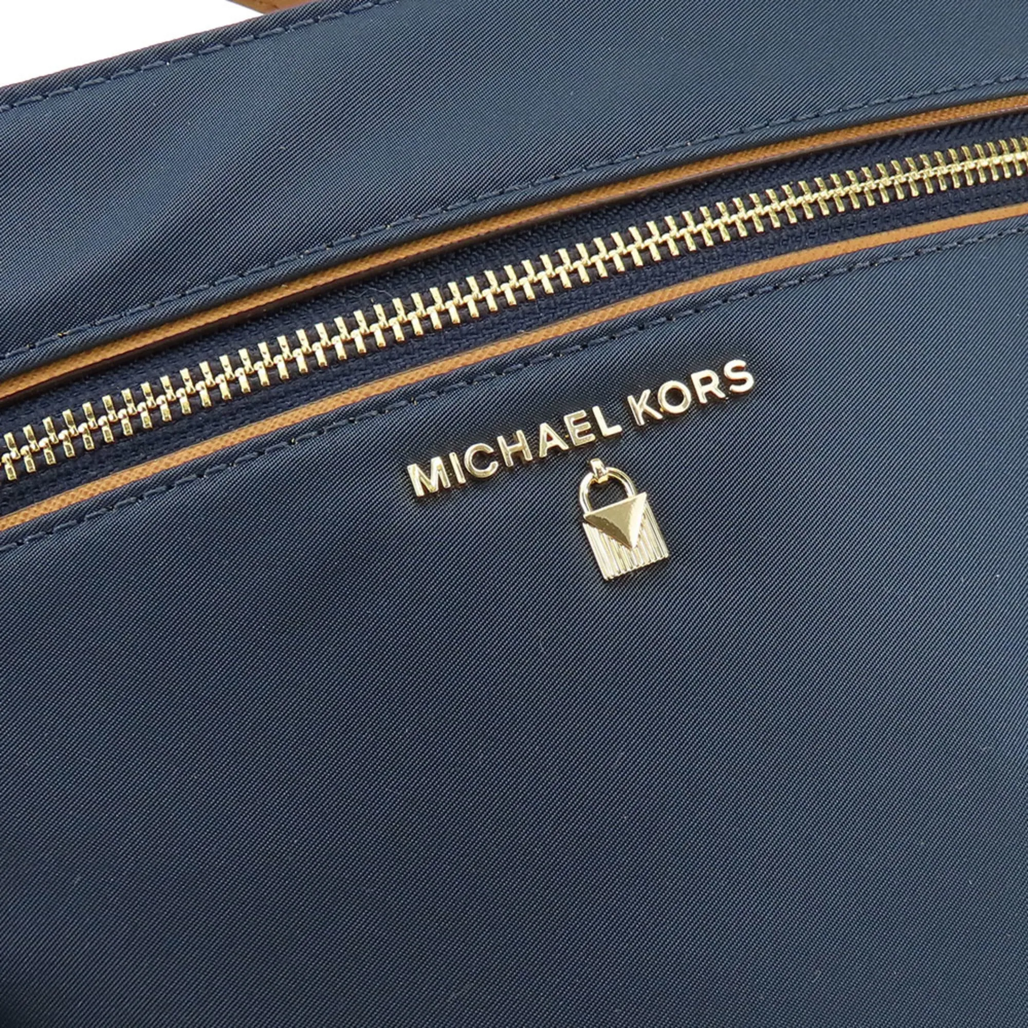 Michael Kors  Navy Nylon Leather Shoulder Bag (Pre-Owned)
