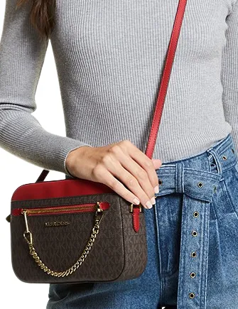 Michael Michael Kors Jet Set Large Logo Crossbody Bag