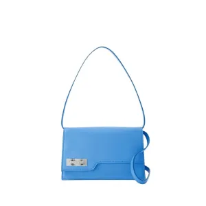 Mini Folder Bag - Leather - Blue
