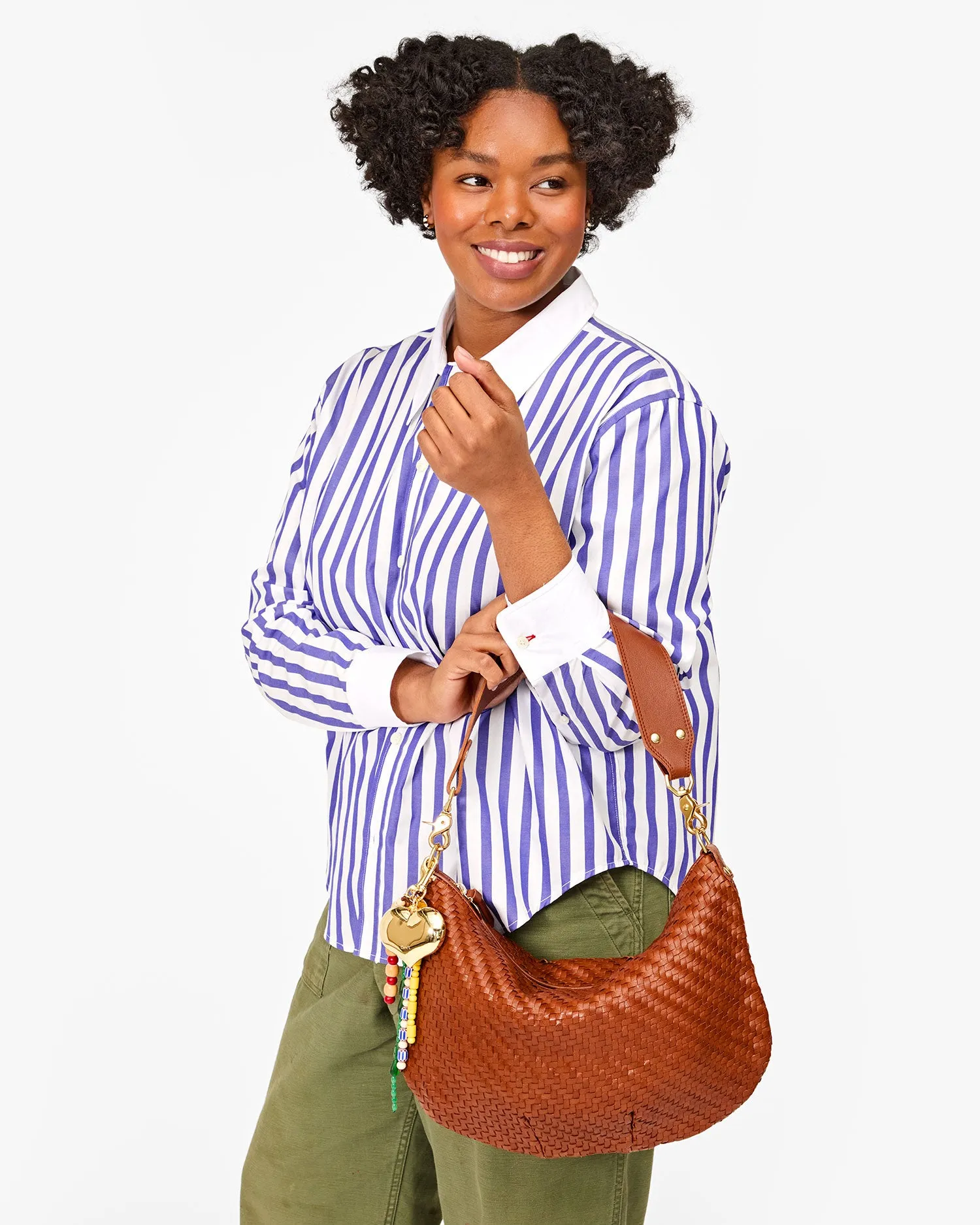 Moyen Messenger Handbags - Crossbody - Moyen Messenger Hazelnut Woven Zig Zag