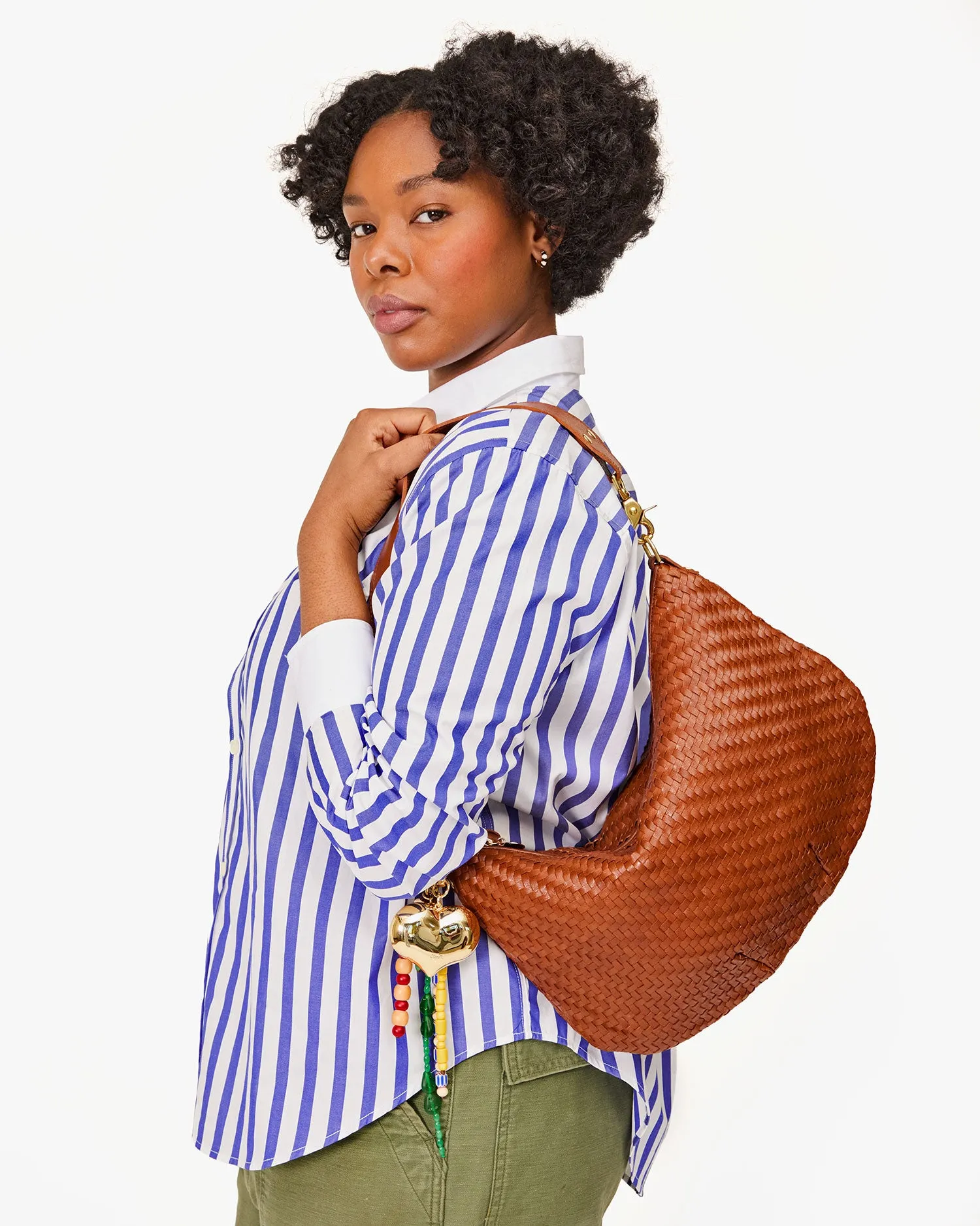 Moyen Messenger Handbags - Crossbody - Moyen Messenger Hazelnut Woven Zig Zag