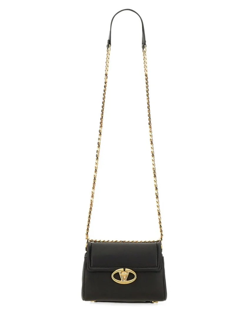 Nappa Leather "Vlogo" Shoulder Bag