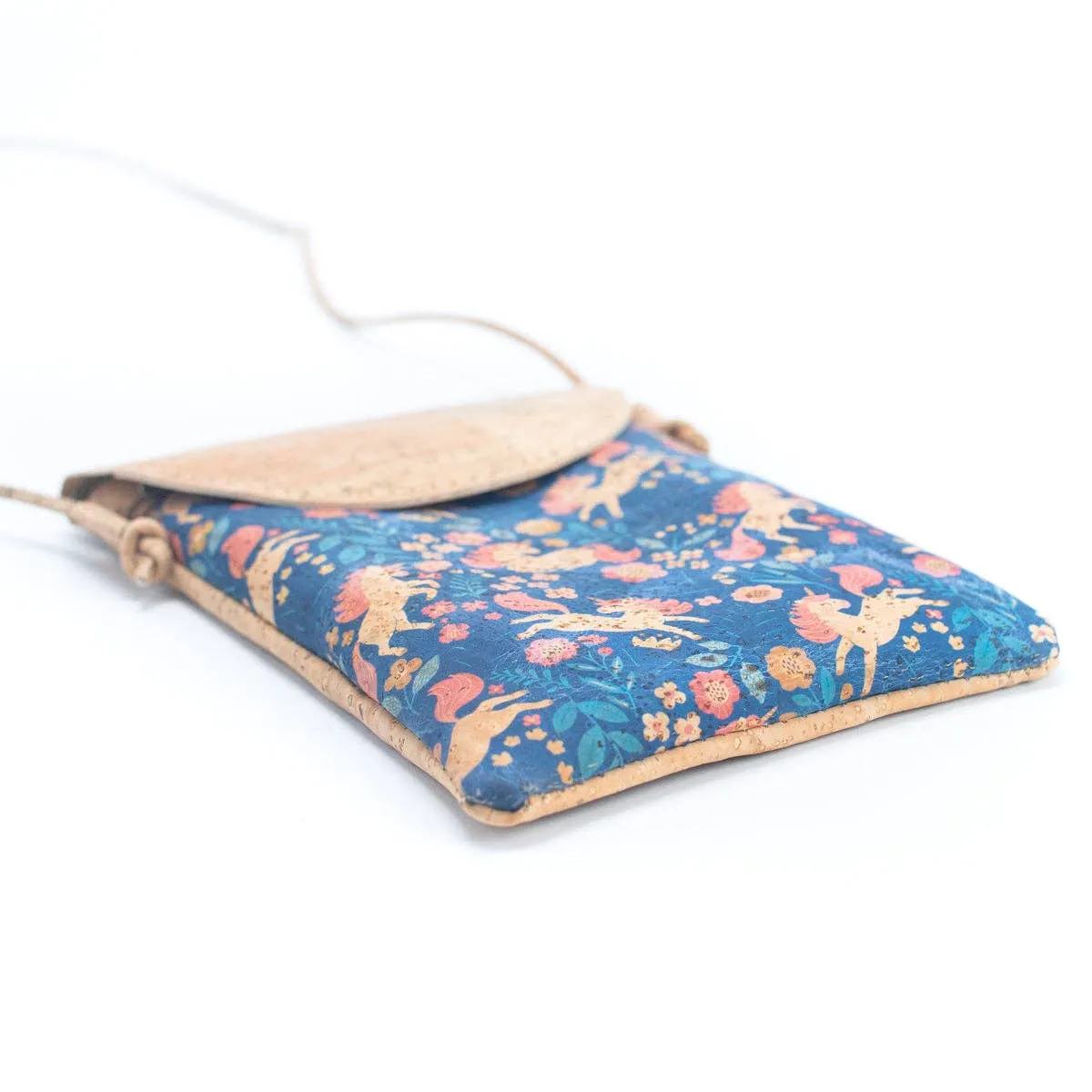 Natural Cork Half-Moon Flap Ladies' Phone Pouch (5units) BAGP-220
