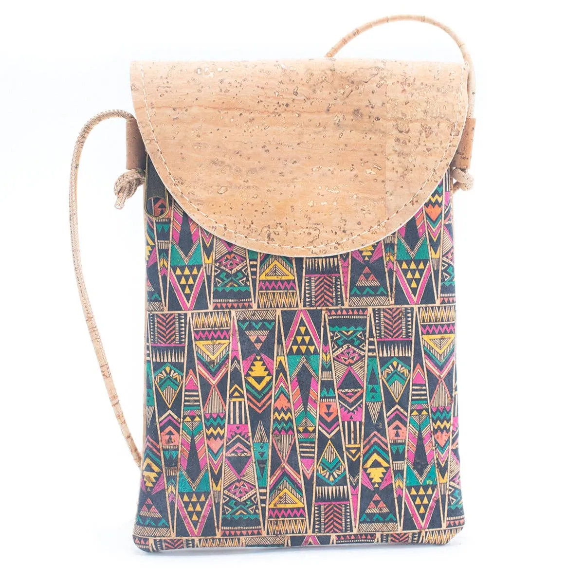 Natural Cork Half-Moon Flap Ladies' Phone Pouch (5units) BAGP-220