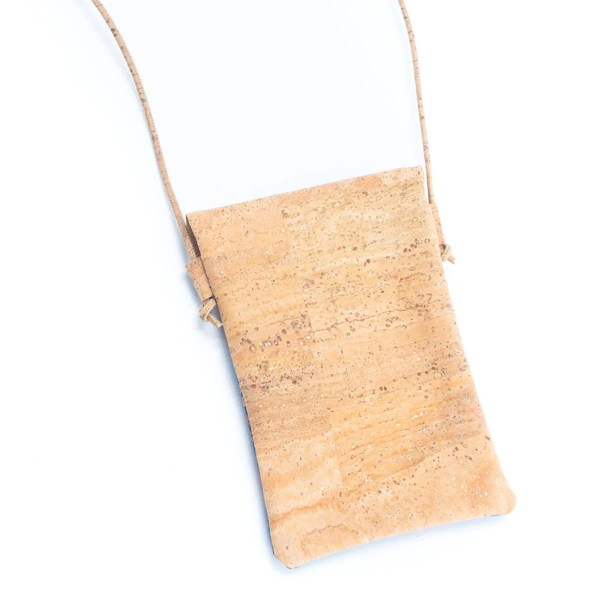 Natural Cork Half-Moon Flap Ladies' Phone Pouch (5units) BAGP-220