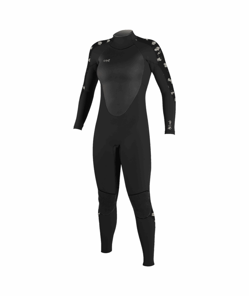 O'Neill Epic 5/4mm Womens Winter Wetsuit Black Daisy