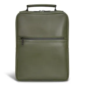 Onyx / Leather Compact Backpack