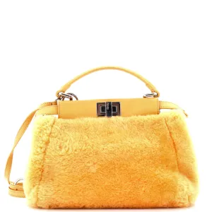 Peekaboo Bag Zucca Shearling Mini