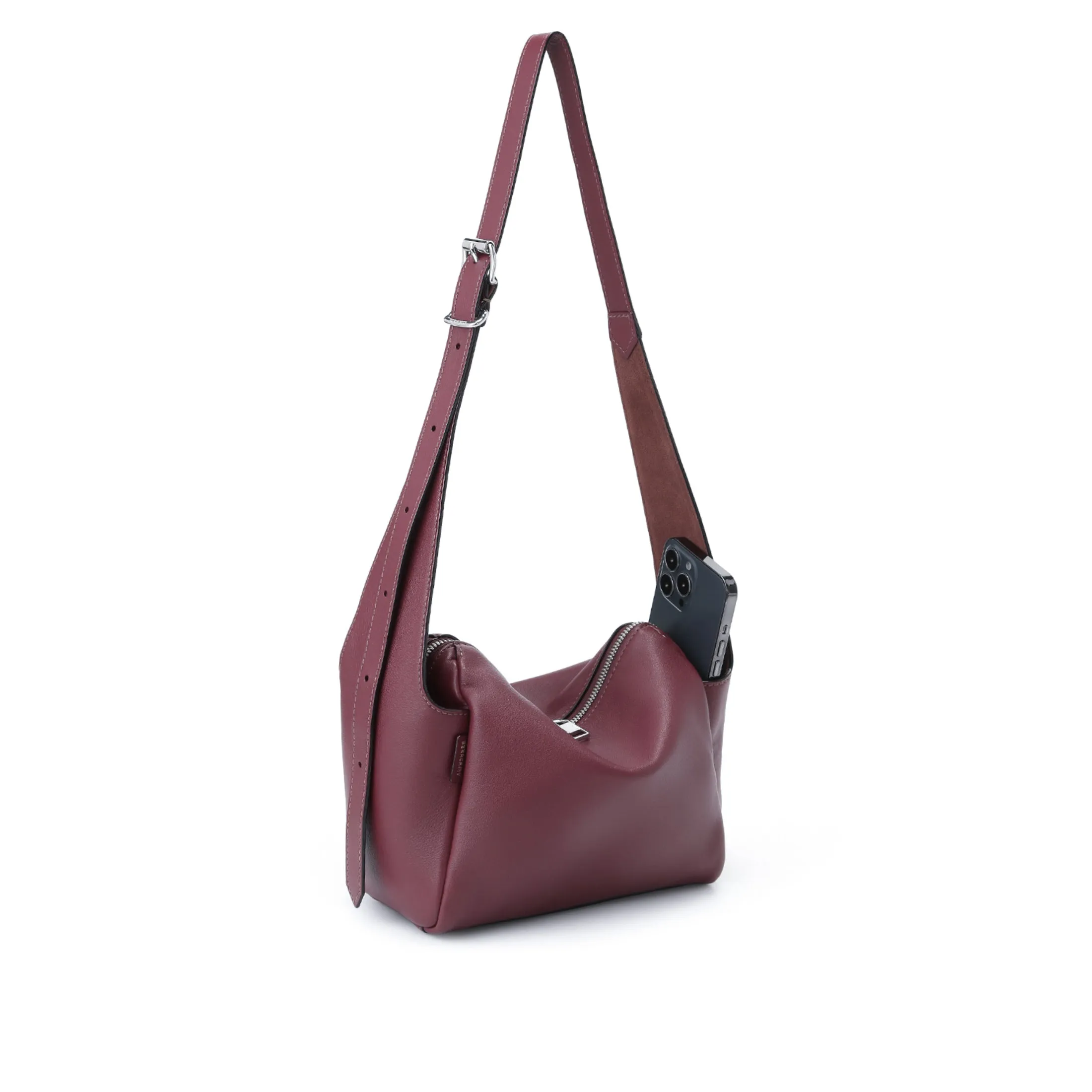 Petrichor Pockets Shoulder Bag Small - Berry