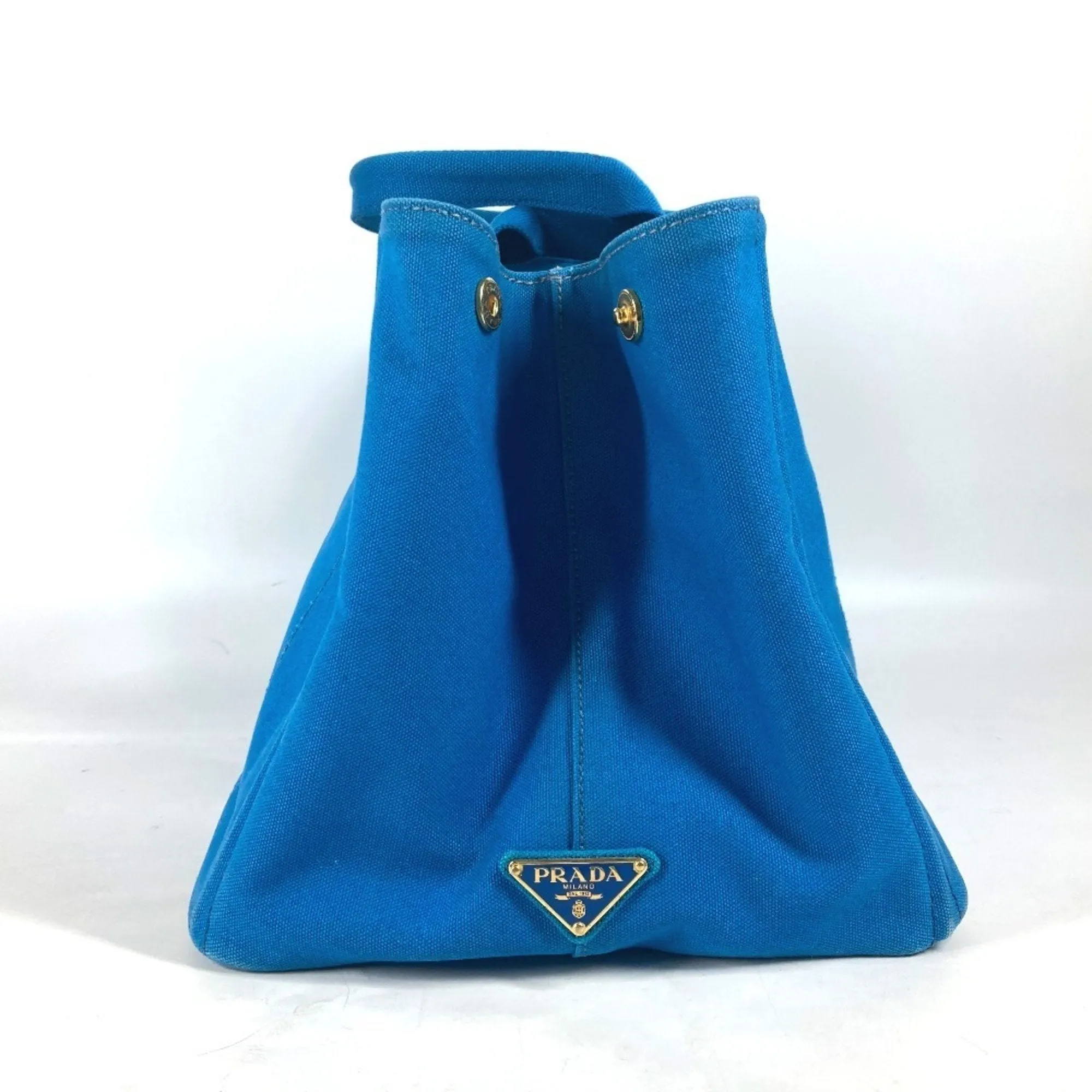 Prada blue Canvas Shoulder Bag Tote Bag (Pre-Owned)
