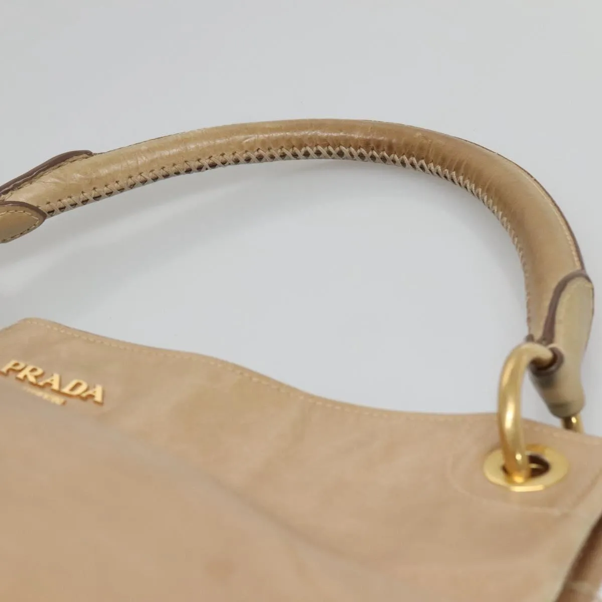Prada Daino Leather Shoulder Bag (Pre-Owned)