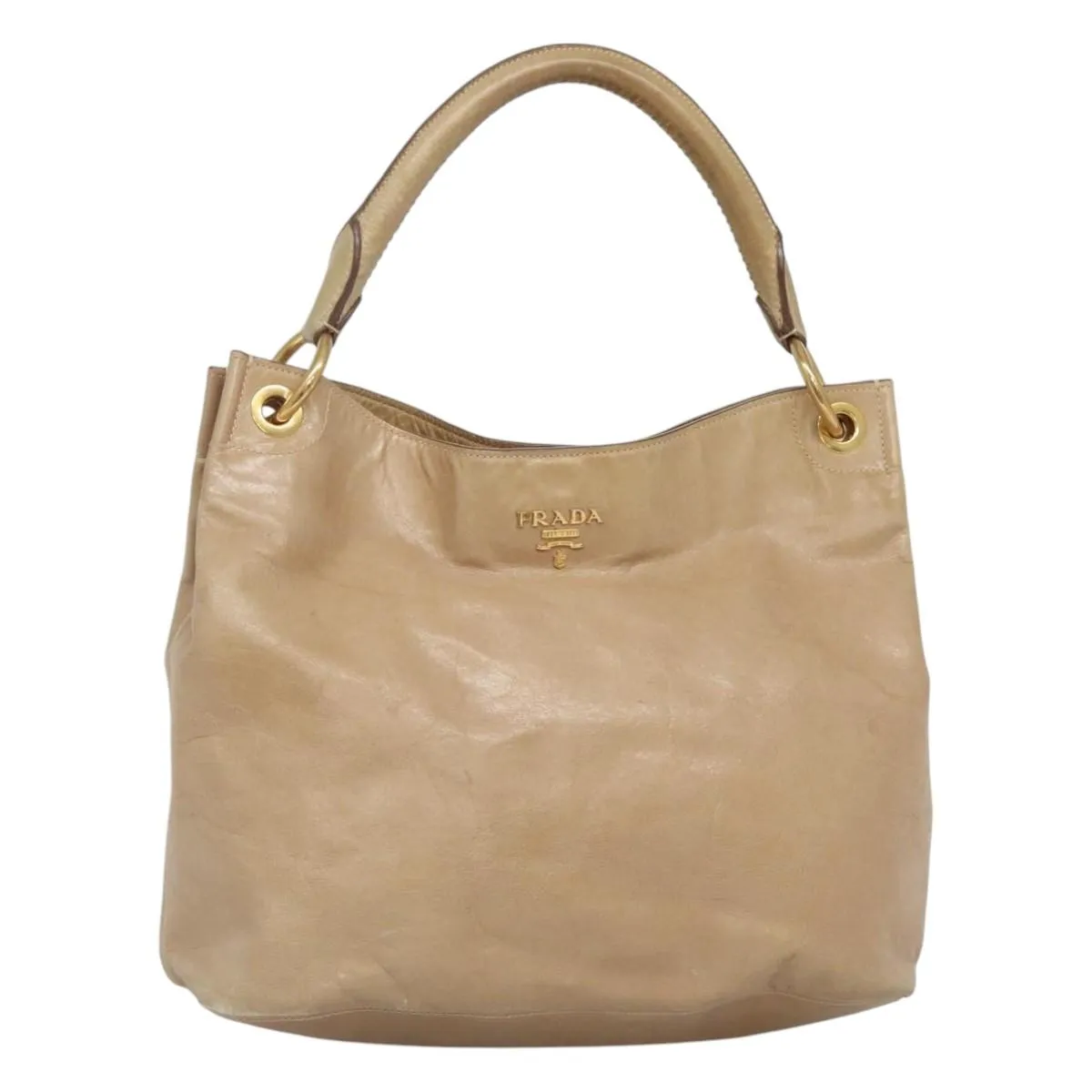 Prada Daino Leather Shoulder Bag (Pre-Owned)