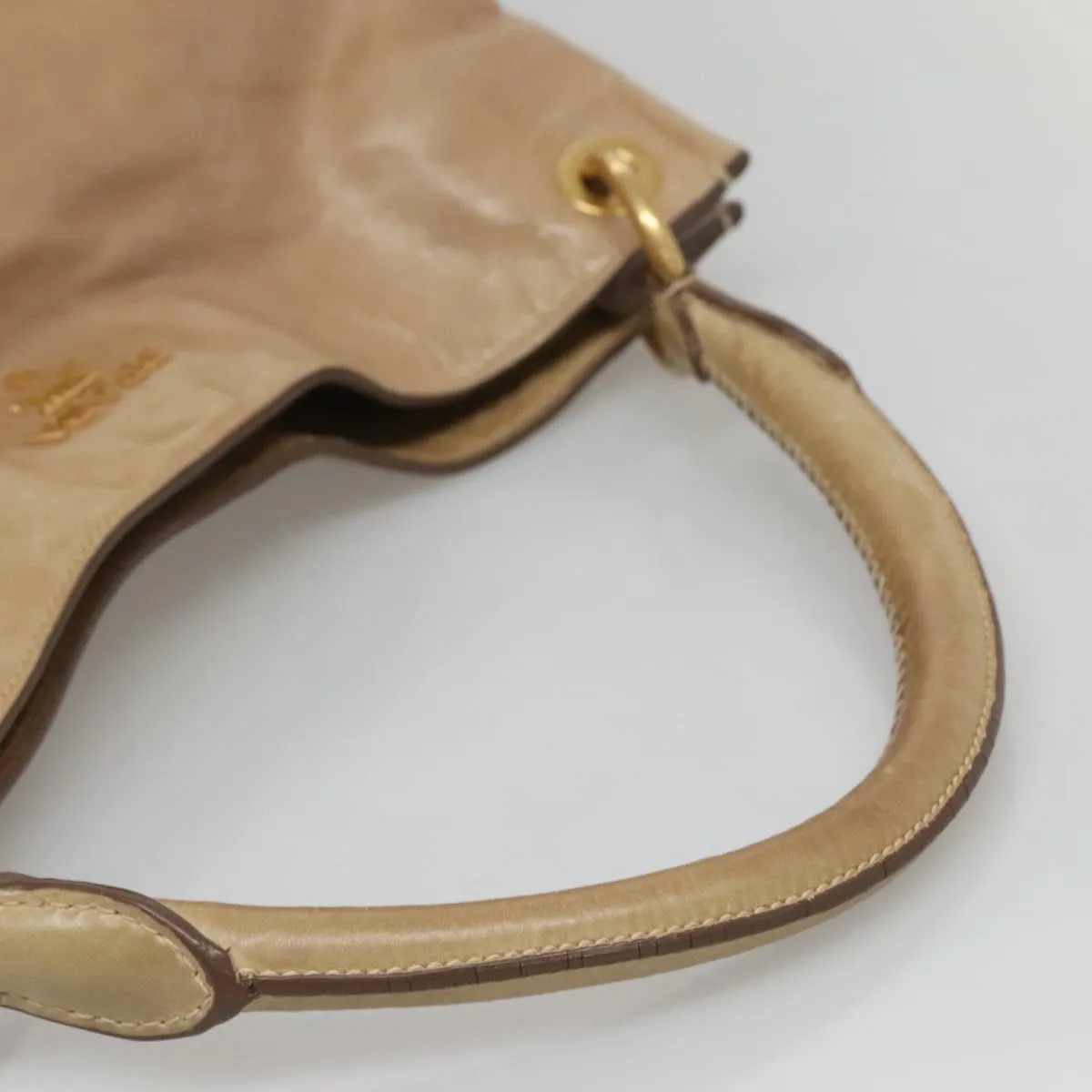 Prada Daino Leather Shoulder Bag (Pre-Owned)