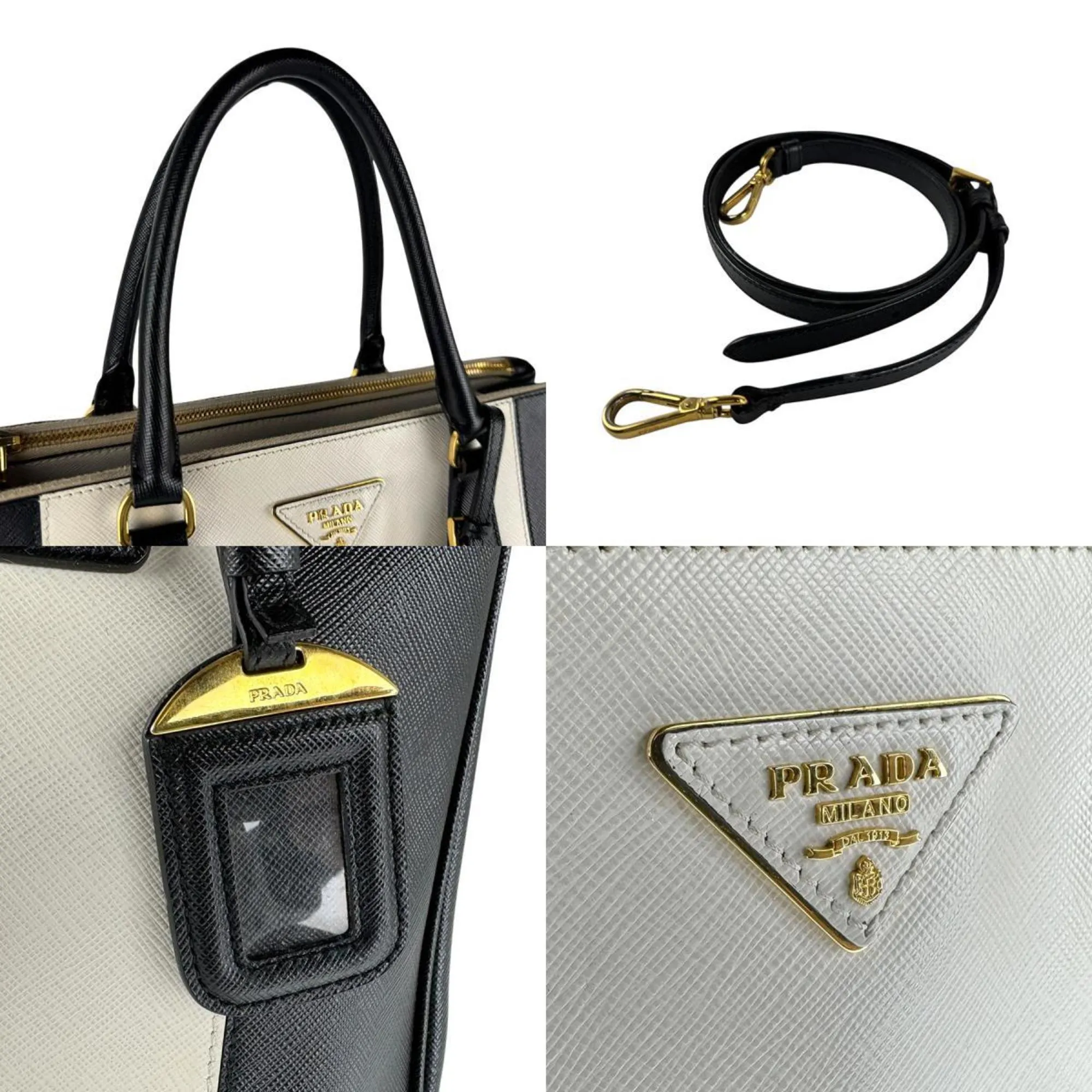 Prada  Leather Handbag Shoulder Bag (Pre-Owned)