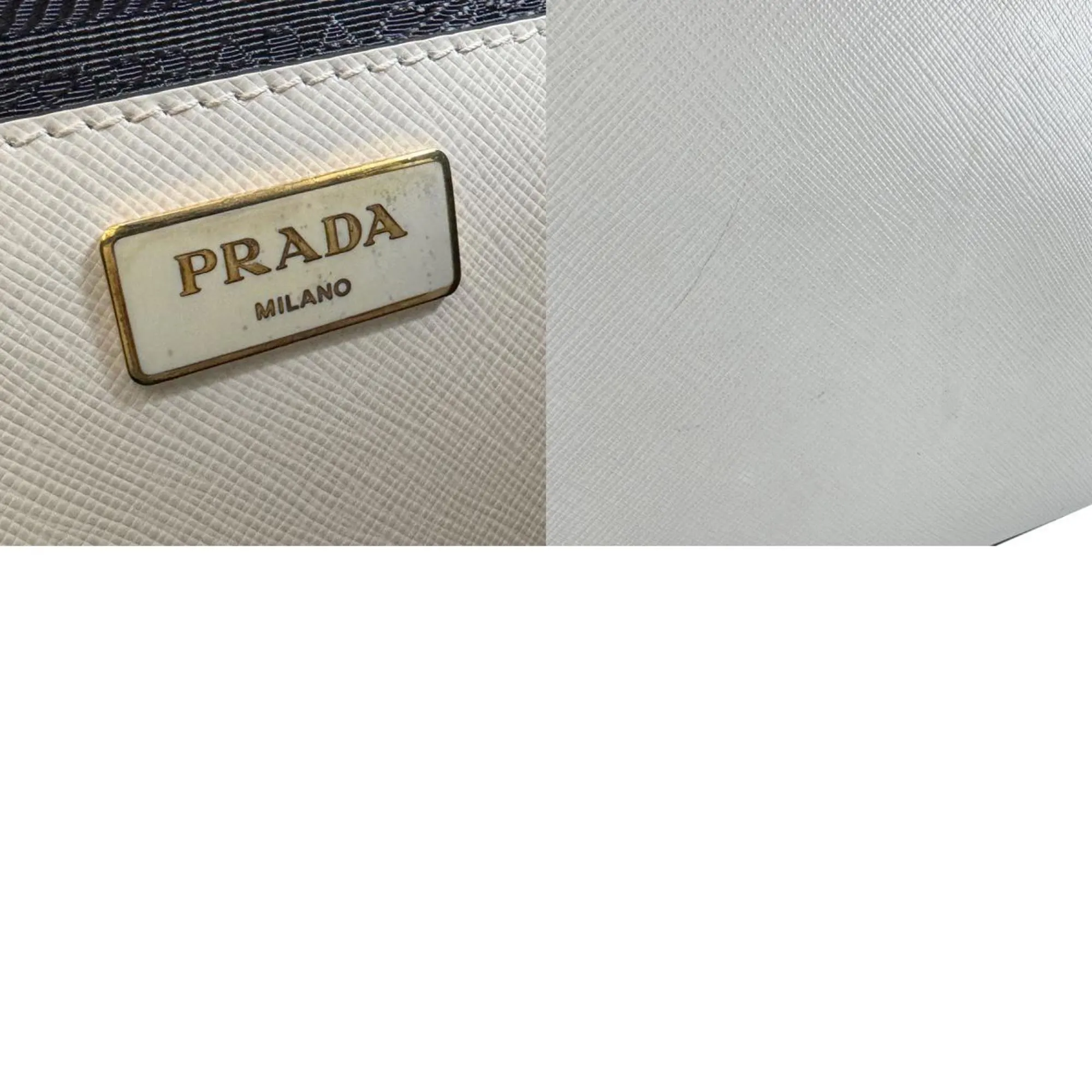 Prada  Leather Handbag Shoulder Bag (Pre-Owned)