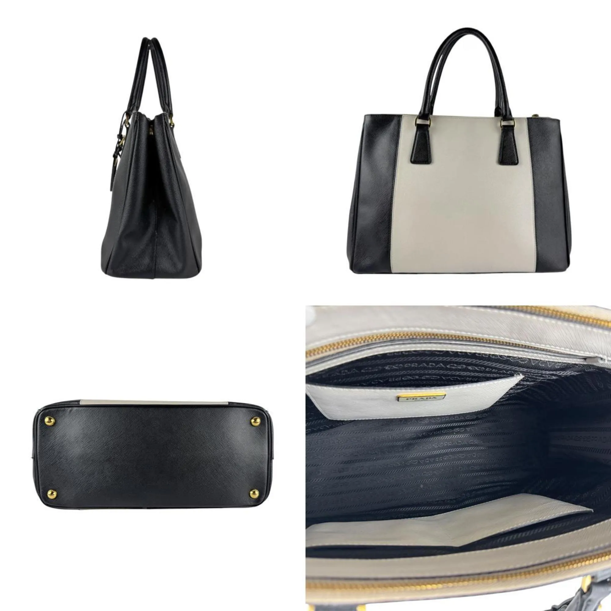 Prada  Leather Handbag Shoulder Bag (Pre-Owned)