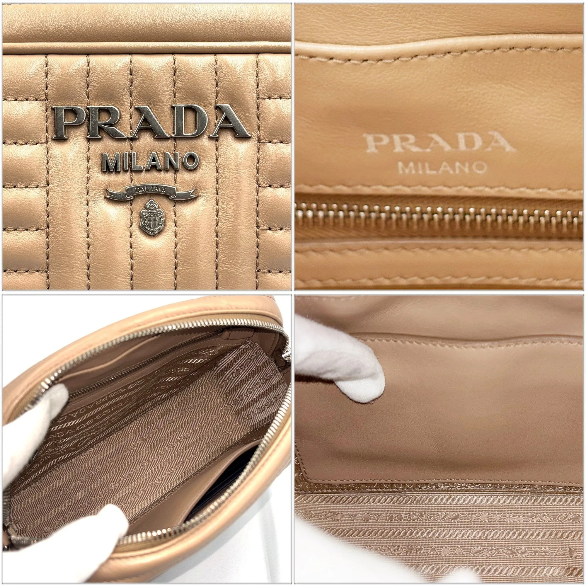 Prada Leather Shoulder Bag (Pre-Owned)