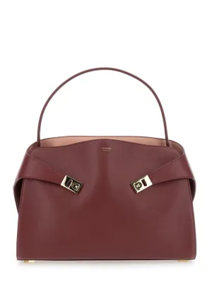 Refined Black Calf Leather Bag With Subtle Detailing