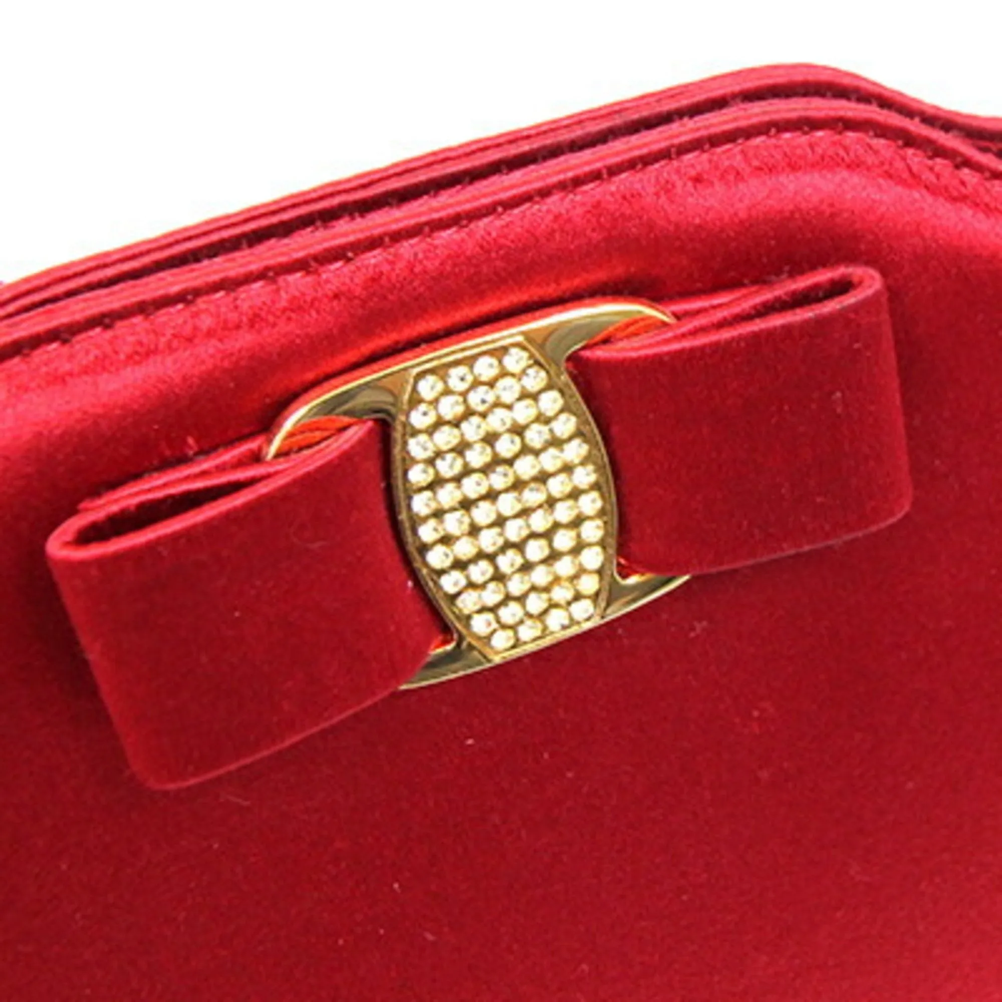 Salvatore Ferragamo  Color Satin Shoulder Bag (Pre-Owned)