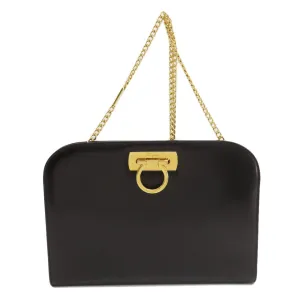Salvatore Ferragamo Gancini Leather Shoulder Bag (Pre-Owned)