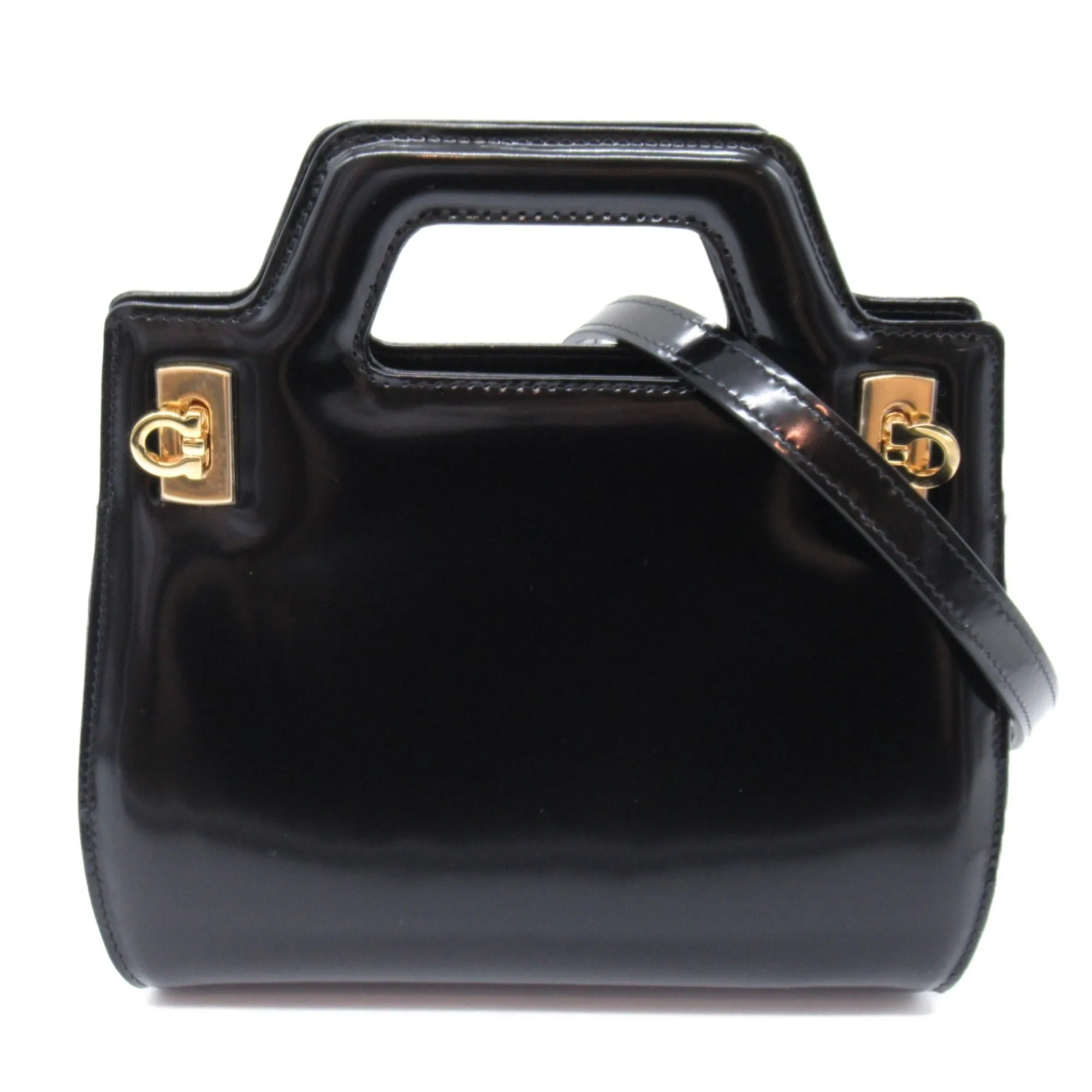 Salvatore Ferragamo Leather Shoulder Bag (Pre-Owned)