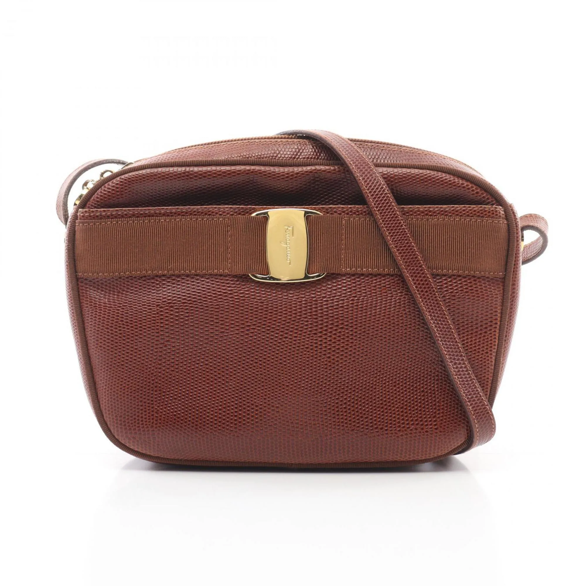 Salvatore Ferragamo Leather Shoulder Bag (Pre-Owned)